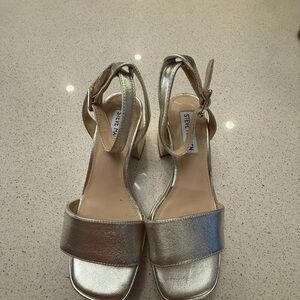 Steve Madden Metallic Heeled Sandals